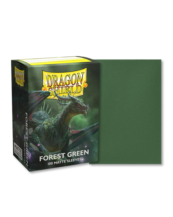 Dragon Shield Sleeves: Standard - Matte Forest Green (100 ct.) - Imagen 3